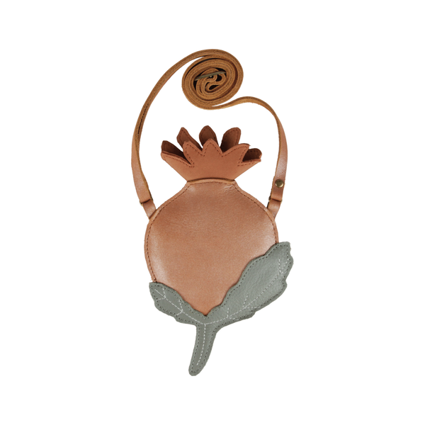 Bessie Purse | Rose Hip | Caramel Metallic Nubuck