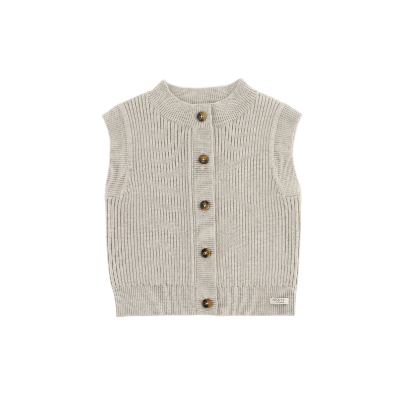 Tjitske Vest | White Sand Melange