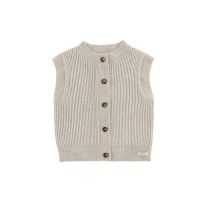 Tjitske Vest | White Sand Melange