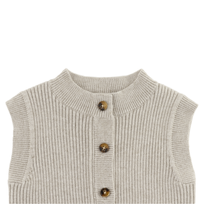 Tjitske Vest | White Sand Melange