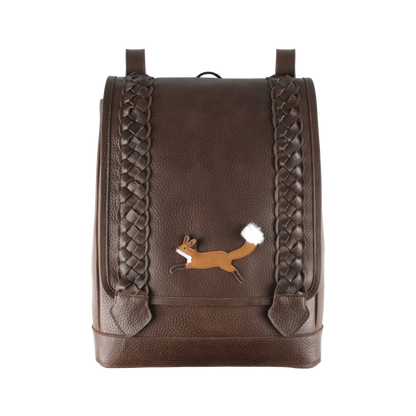 Hikey Schoolbag | Fox | Brown Grain Leather