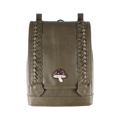 Hikey Schoolbag | Toadstool | Army Leather
