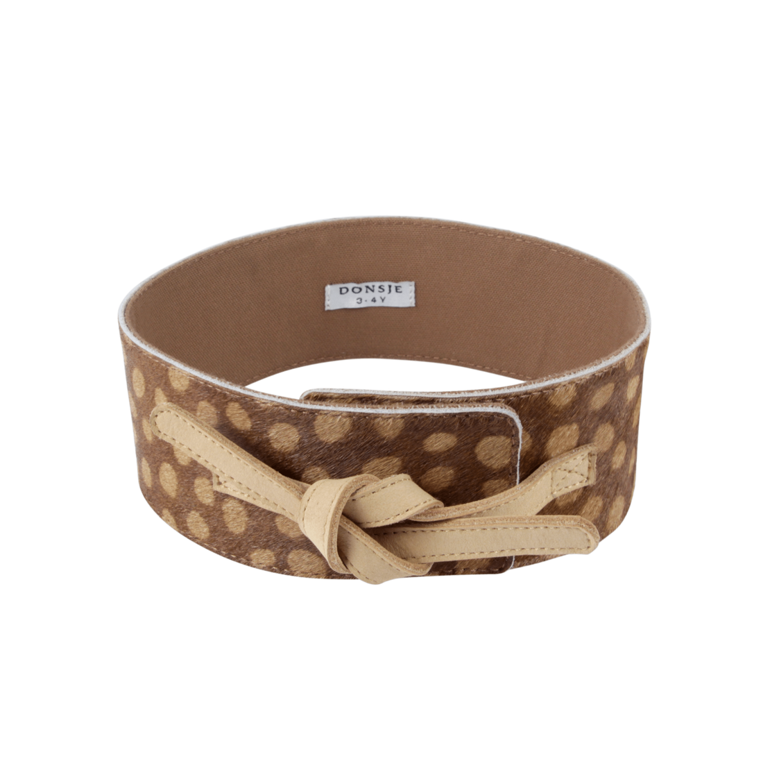 Isah Belt | Giraffe | Brown Spotted Cow Hair