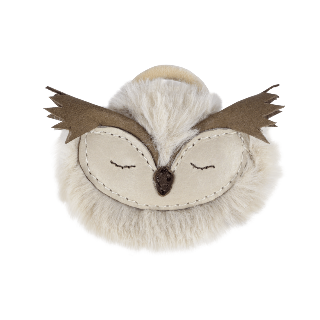 Josy Exclusive Hair Tie | Owl | Ivory Classic Leather