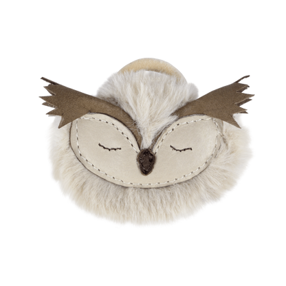 Josy Exclusive Hair Tie | Owl | Ivory Classic Leather