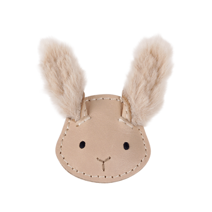 Josy Exclusive Hairclip | Fluffy Bunny | Light Rust Leather