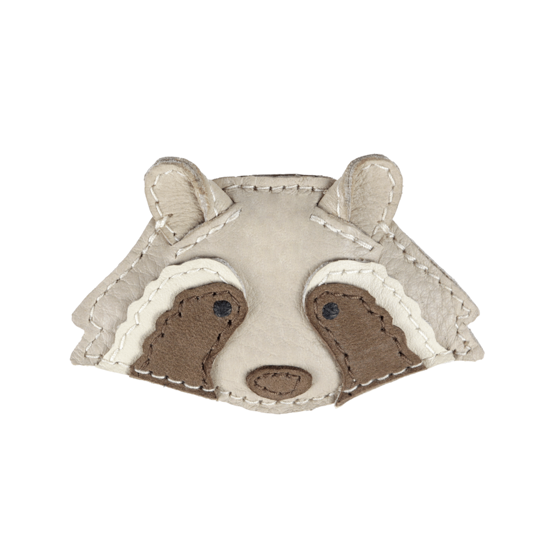 Josy Special Hairclip | Raccoon | Ivory Classic Leather