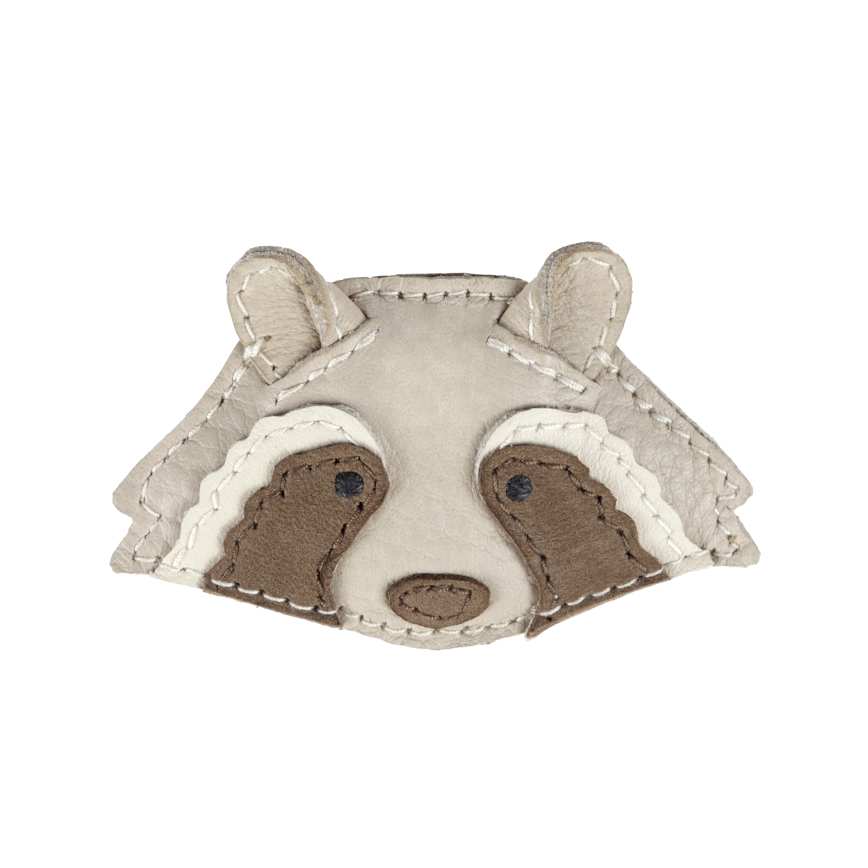 Josy Special Hairclip | Raccoon | Ivory Classic Leather