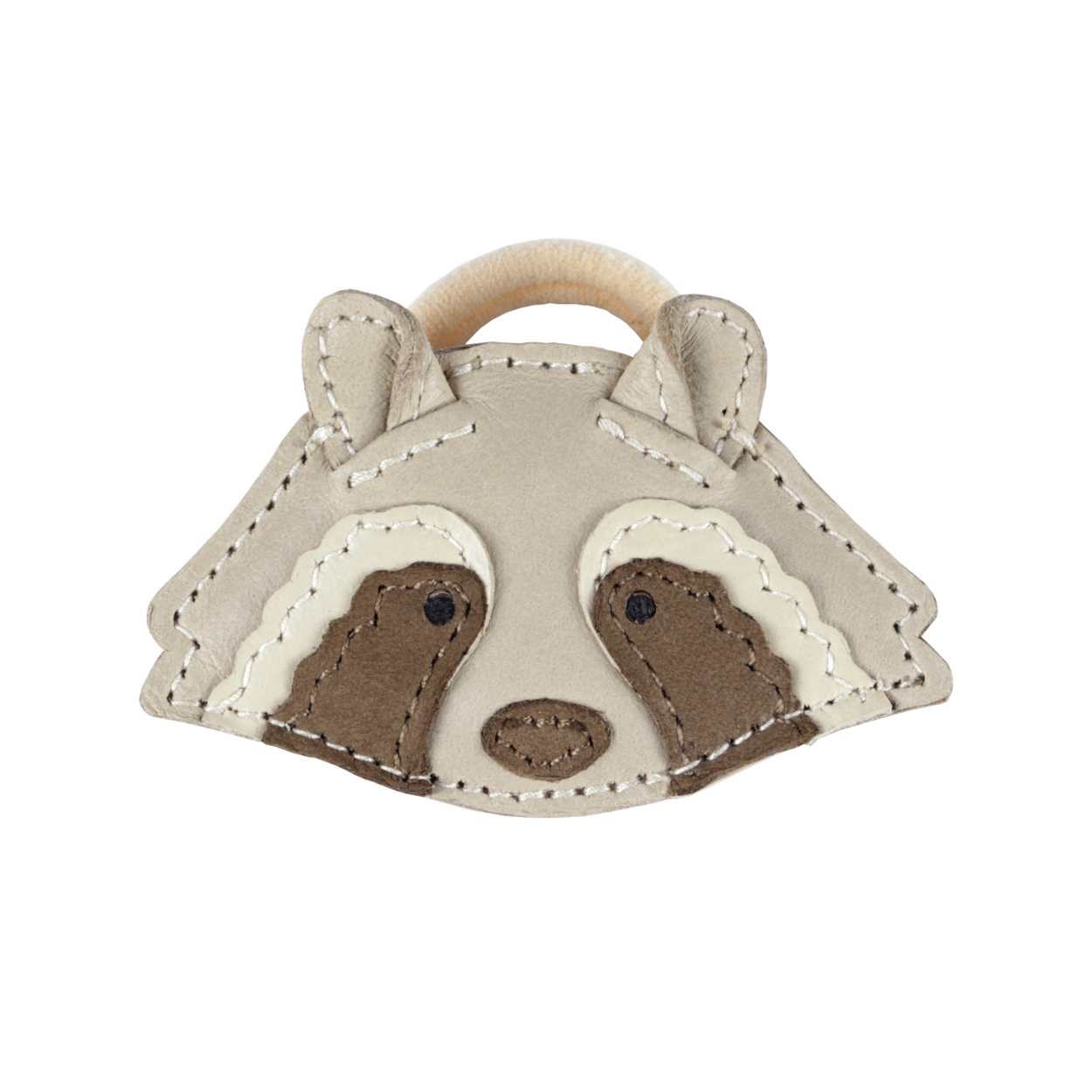 Josy Special Hair Tie | Raccoon | Ivory Classic Leather