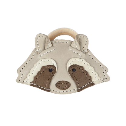 Josy Special Hair Tie | Raccoon | Ivory Classic Leather