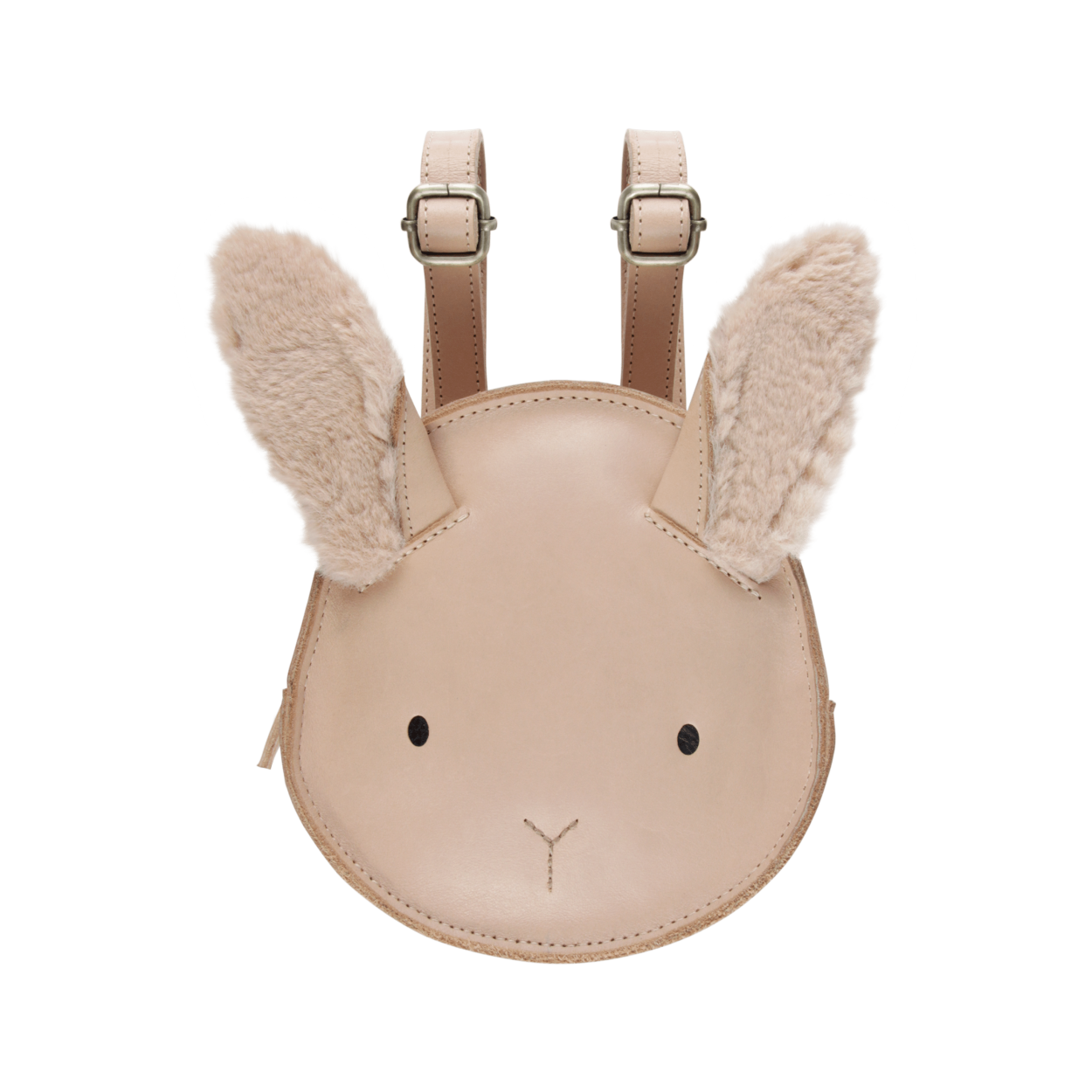 Kapi Exclusive Backpack | Fluffy Bunny | Light Rust Leather – Donsje