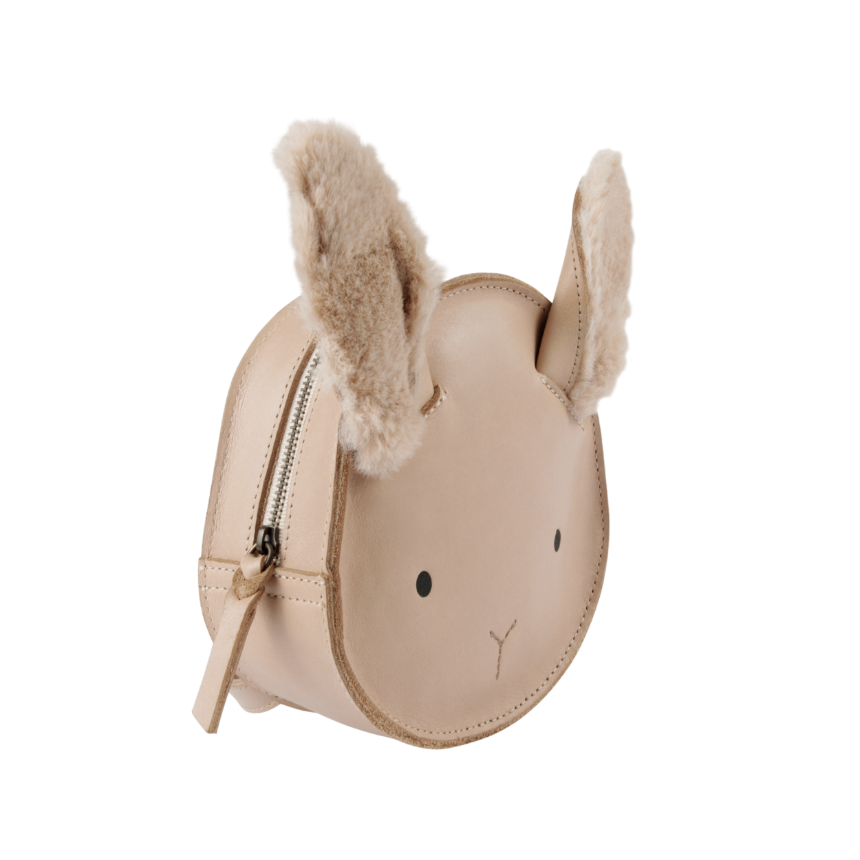 Kapi Exclusive Backpack | Fluffy Bunny | Light Rust Leather – Donsje