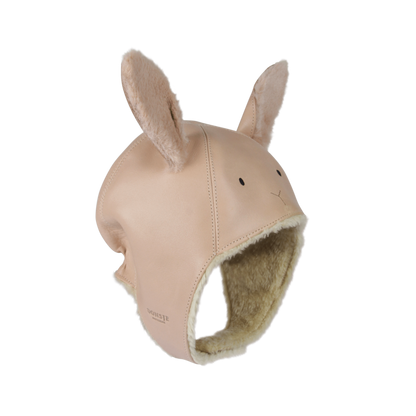 Kapi Exclusive Hat | Fluffy Bunny | Light Rust Leather