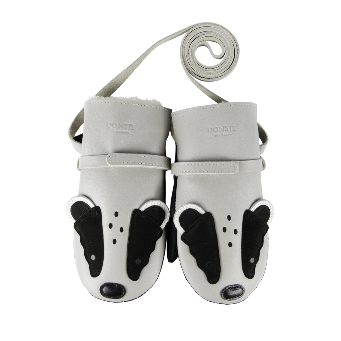 Kapi Exclusive Mittens | Badger | Light Stone Leather