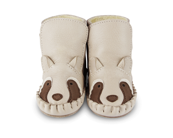 Kapi Special Booties | Raccoon | Ivory Classic Leather