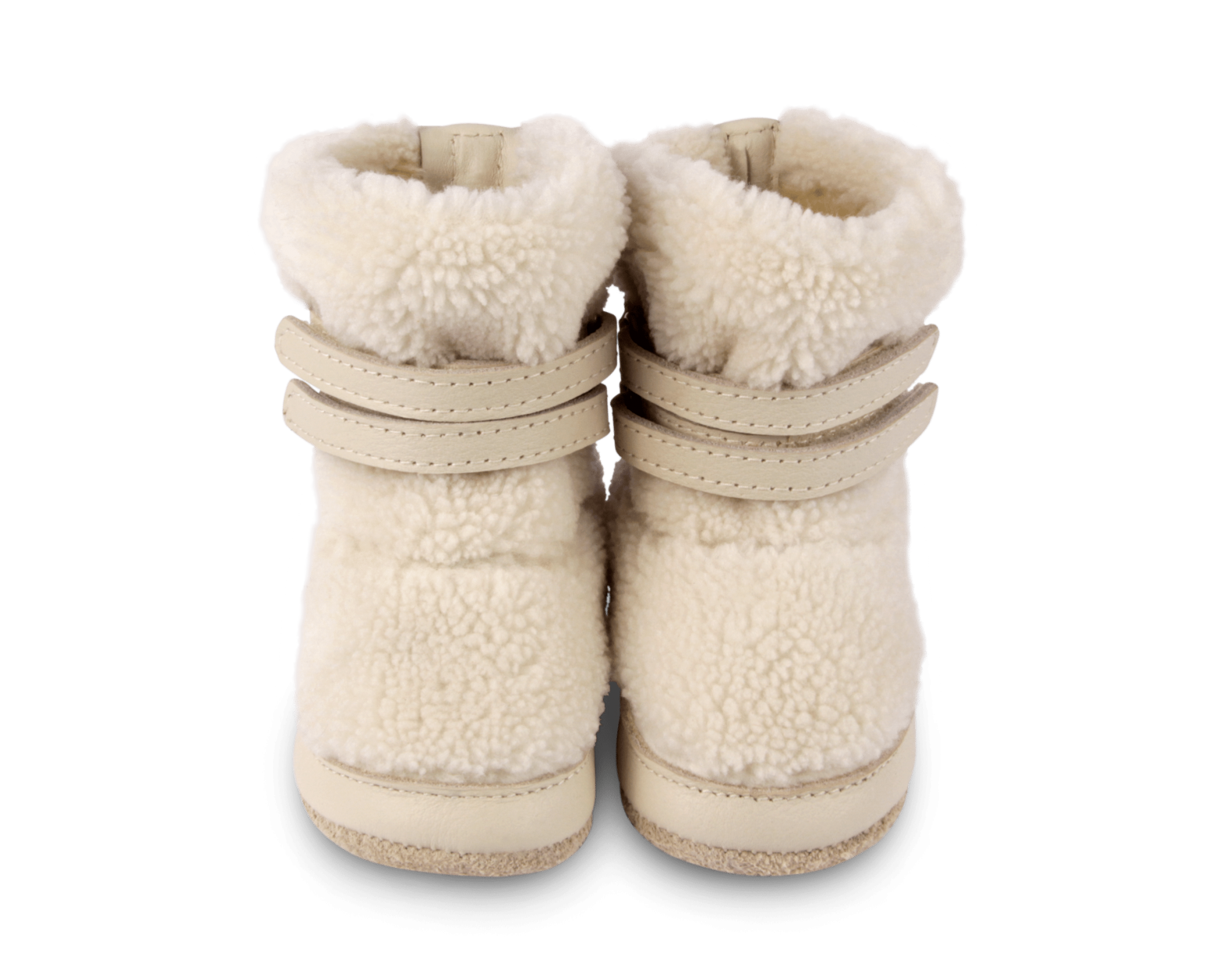 Larisso Booties | Off White Curly Faux Fur