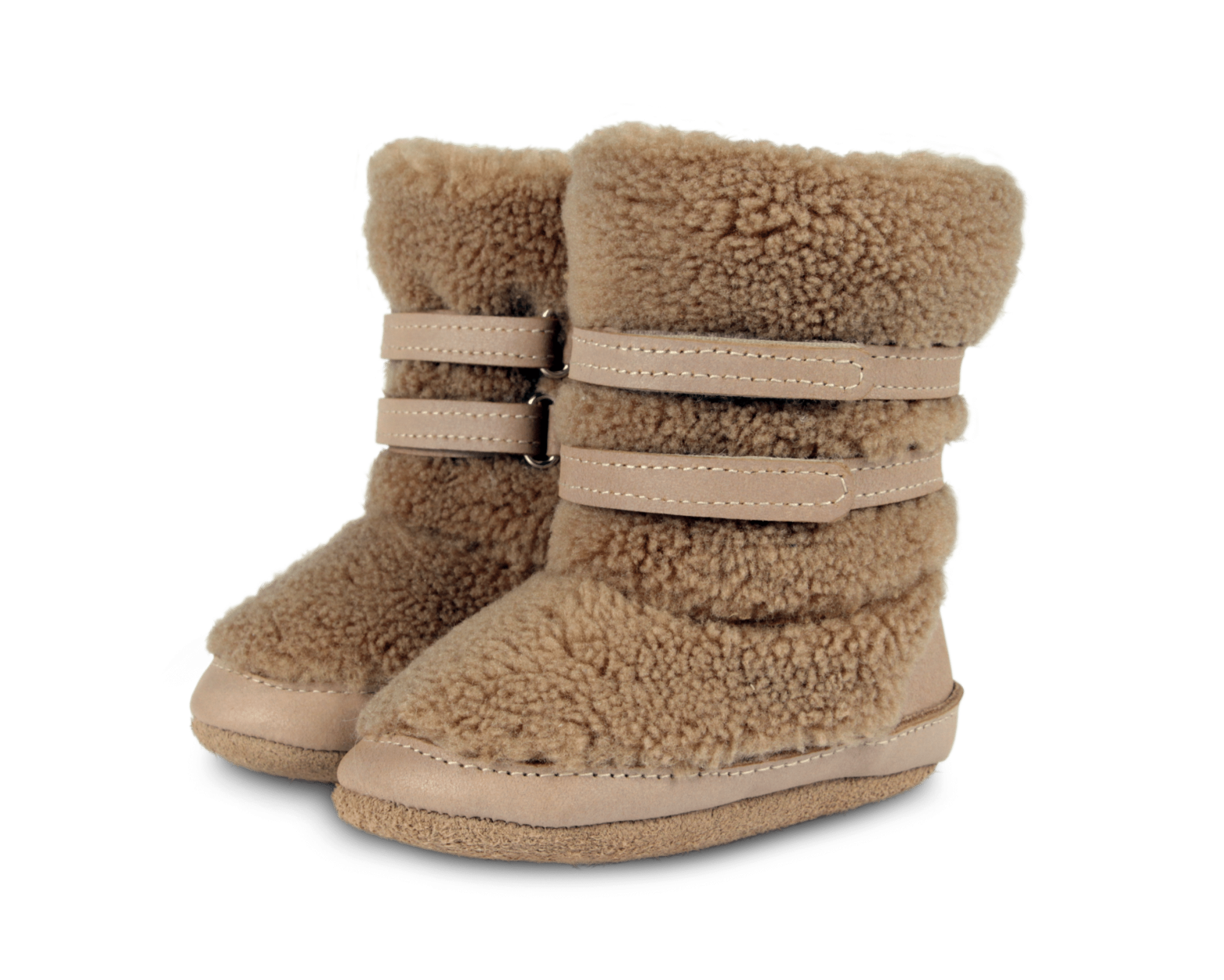 Larisso Booties | Light Maple Curly Faux Fur