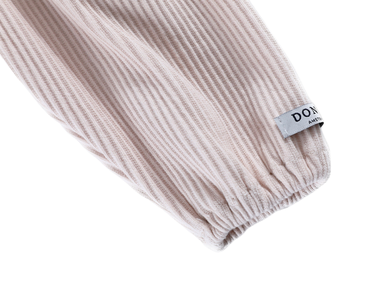 Patched rib knit carrot sweater pants hot sale