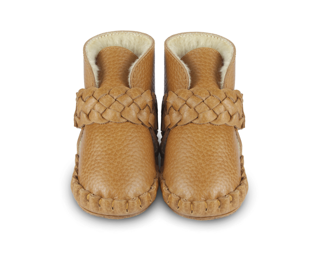 Mace Booties | Toast Grain Leather