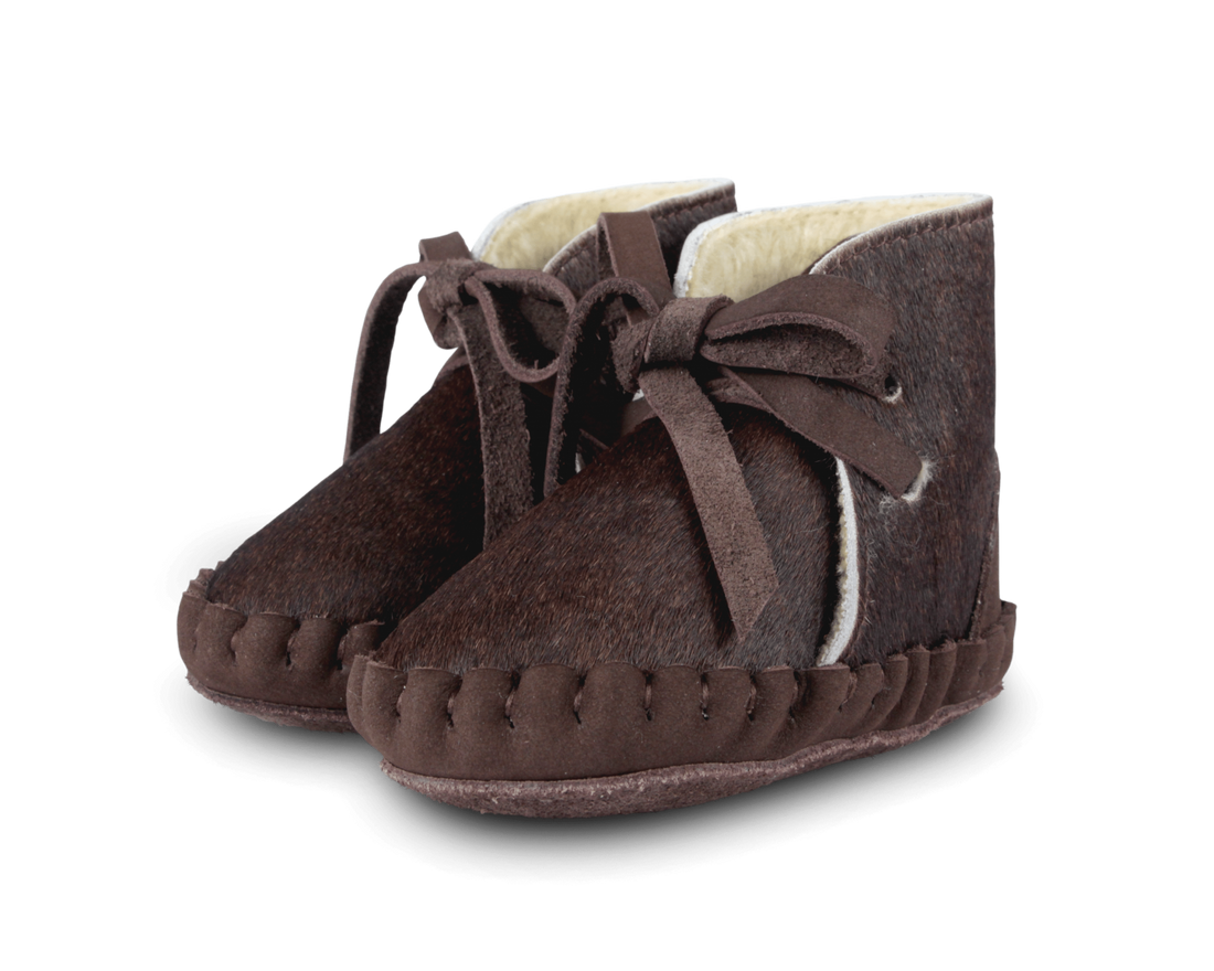 Pina Exclusive Booties | Brown Cow Hair