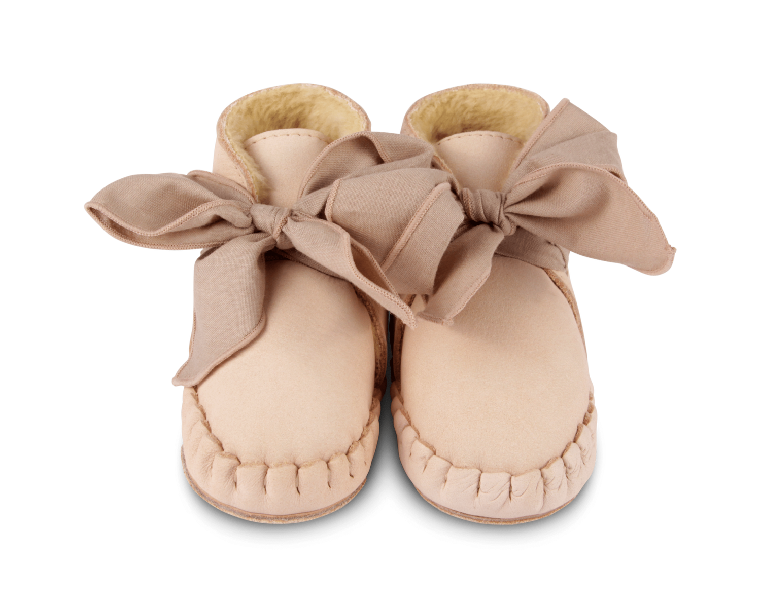 Pina Organza Booties | Powder Nubuck + Mocha Cotton