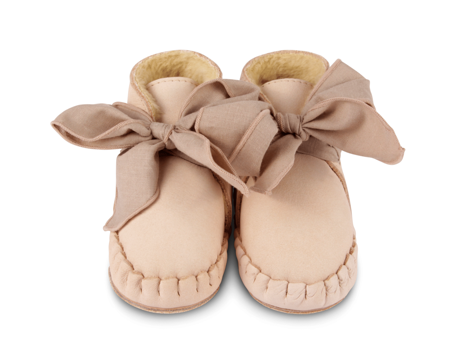 Pina Organza Booties | Powder Nubuck + Mocha Cotton