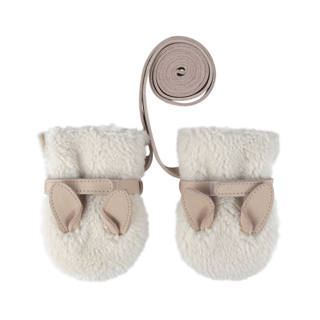 Richy Mittens | Bunny | Off White Curly Faux Fur