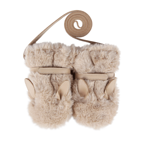 Richy Mittens | Fluffy Bunny | Warm Beige Soft Faux Fur