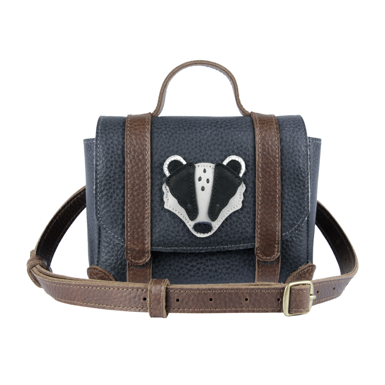 Trychel Bum Bag | Badger | Petrol Grain Leather