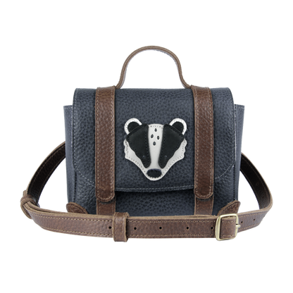 Trychel Bum Bag | Badger | Petrol Grain Leather