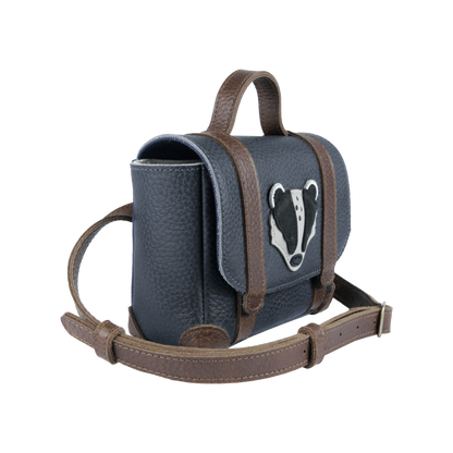 Trychel Bum Bag | Badger | Petrol Grain Leather