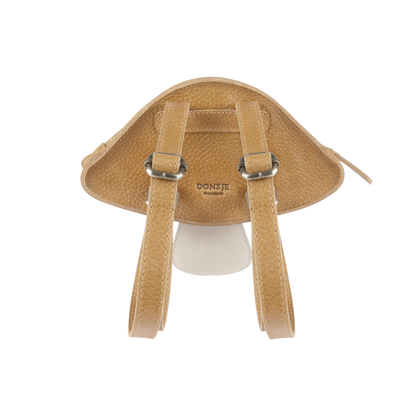 Tum Backpack | Mushroom | Toast Grain Leather