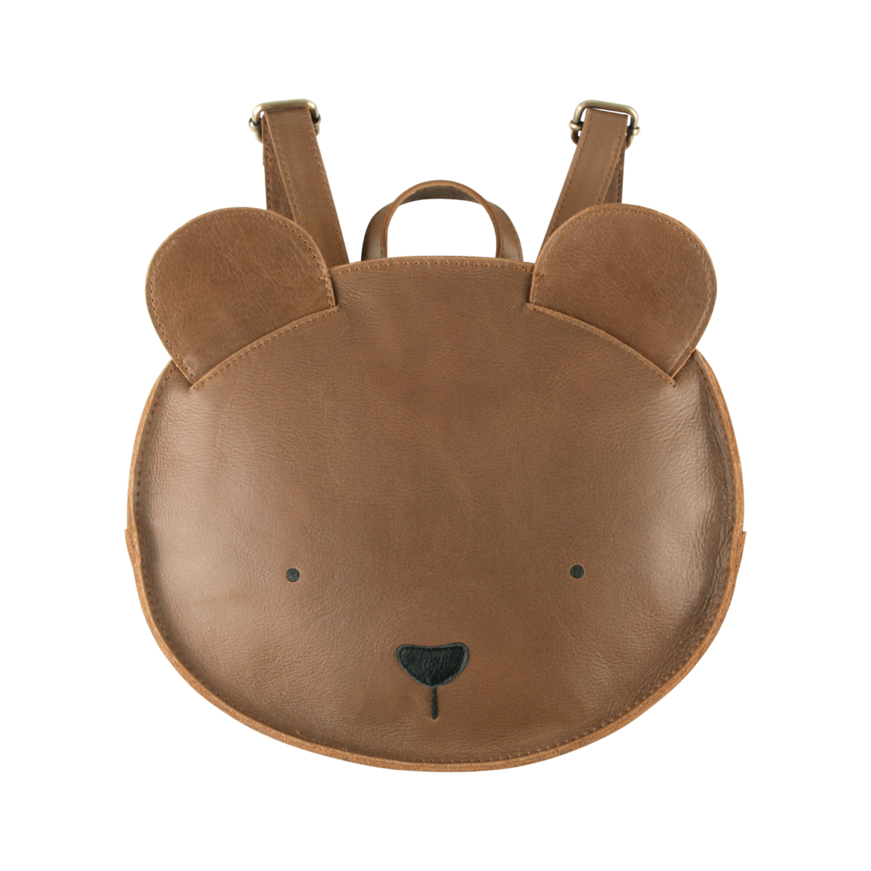 Umi Schoolbag | Bear | Cognac Classic Leather