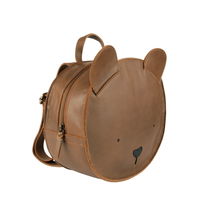 Umi Schoolbag | Bear | Cognac Classic Leather