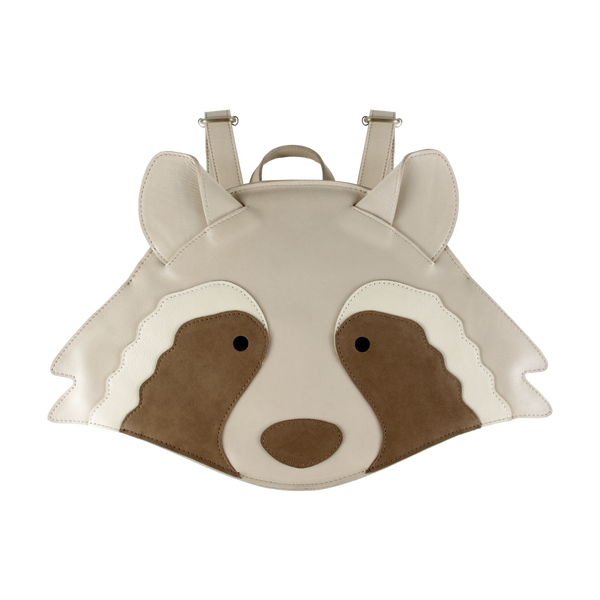 Umi Schoolbag | Raccoon | Ivory Classic Leather