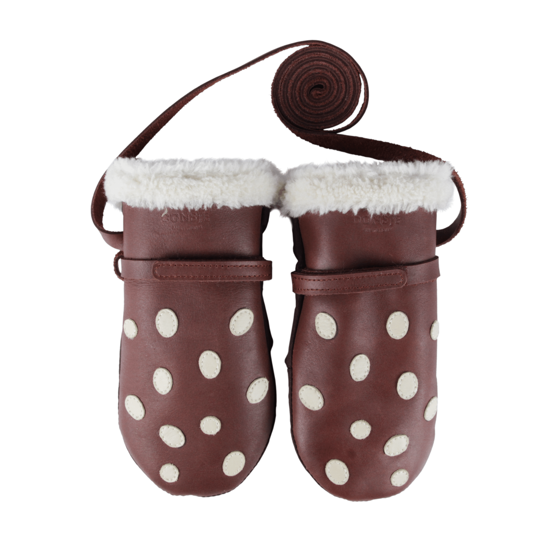 Wald Mittens | Toadstool | Burgundy Classic Leather
