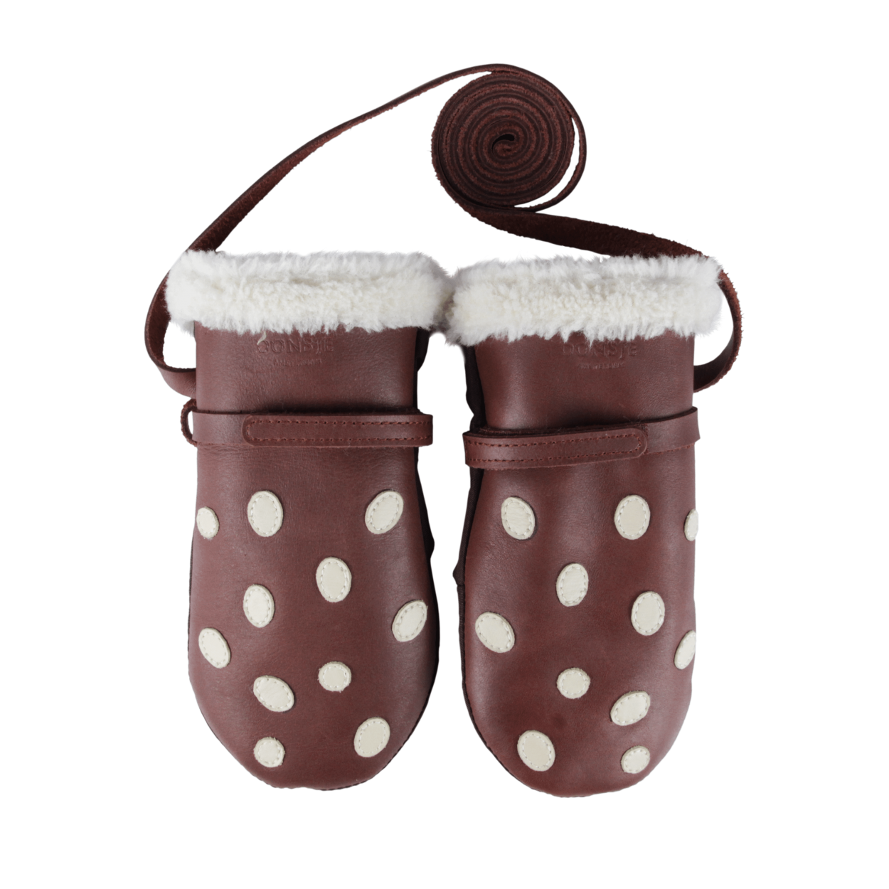 Wald Mittens | Toadstool | Burgundy Classic Leather