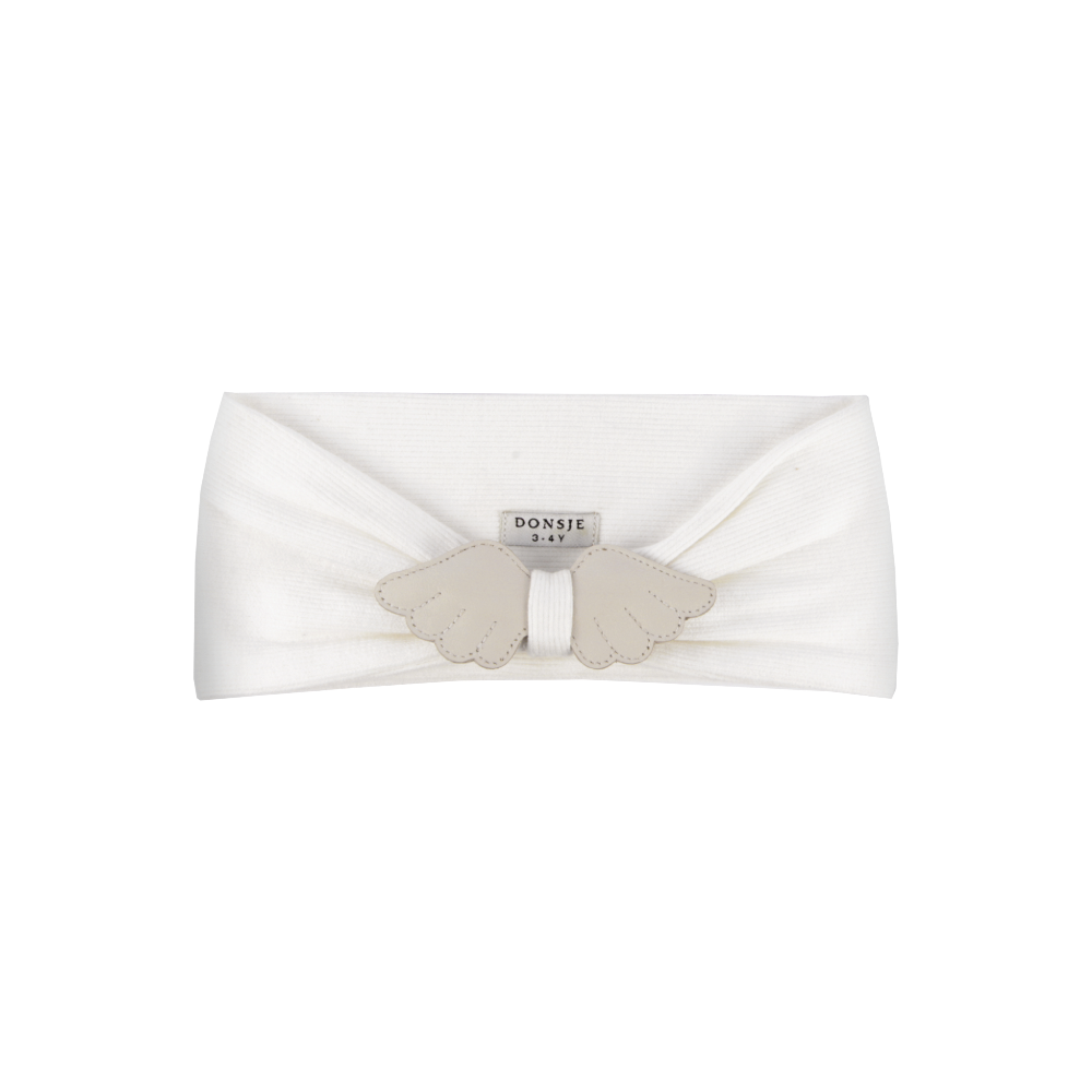 Wobi Headband | Off White Leather