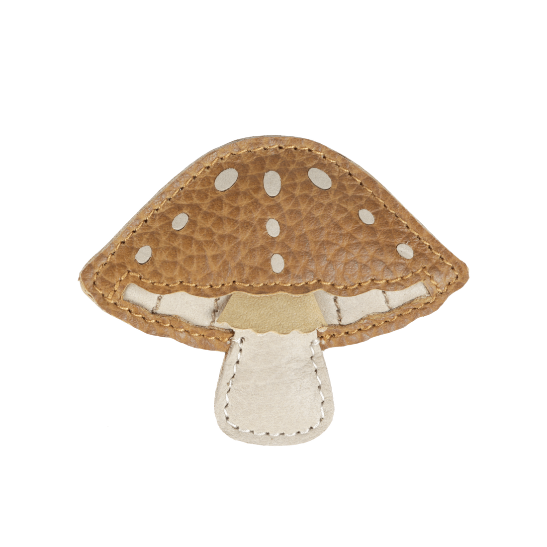 Forest Clip | Mushroom | Toast Grain Leather