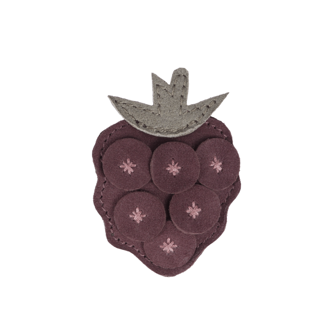 Lula Clip | Raspberry | Berry Red Nubuck